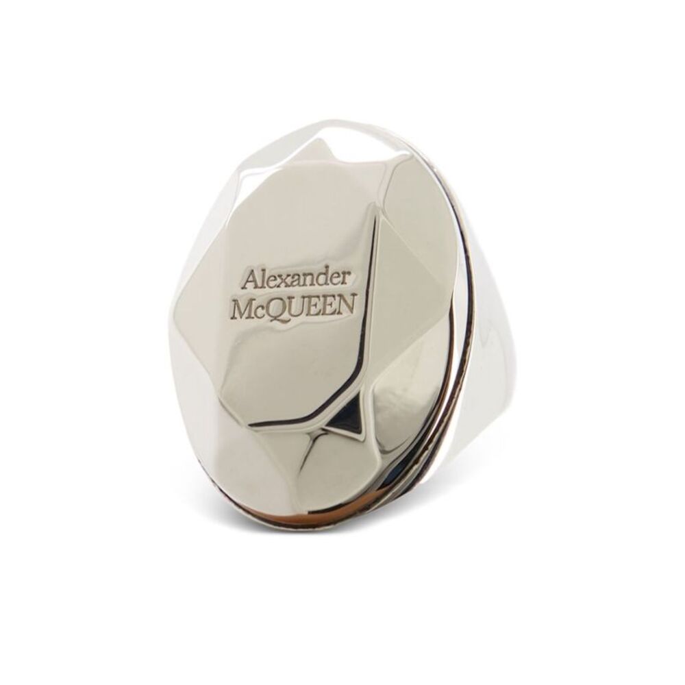Alexander Mcqueen Women's The Faceted Stone Ring - Picture 3 of 5